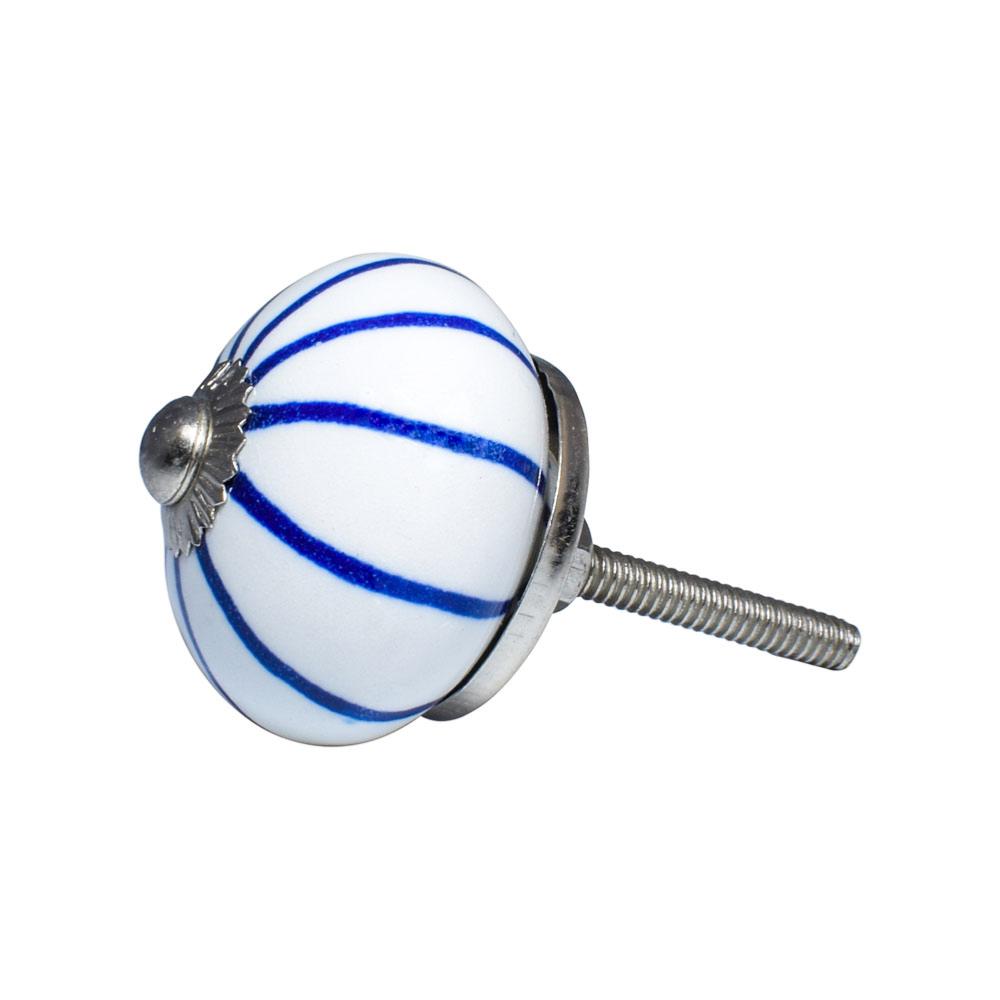 Assorted Ceramic Blue Round Door Knob - ASP21102 - Uneeka