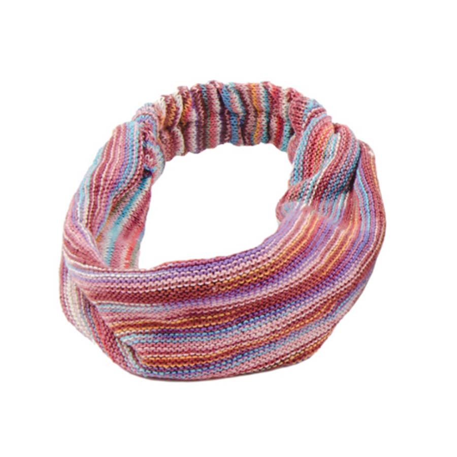 Assorted Colour Cotton Knit Headband - HB105 - Uneeka