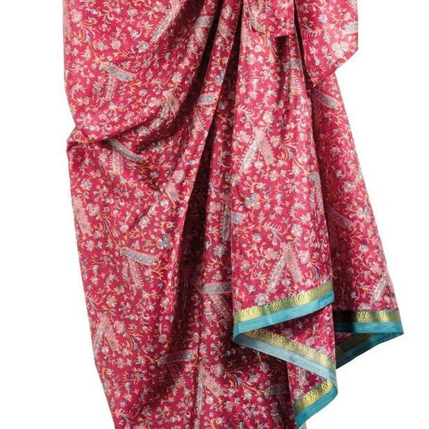 Assorted Colour Recycled Sari Sarong in Bag - SA9 - Uneeka
