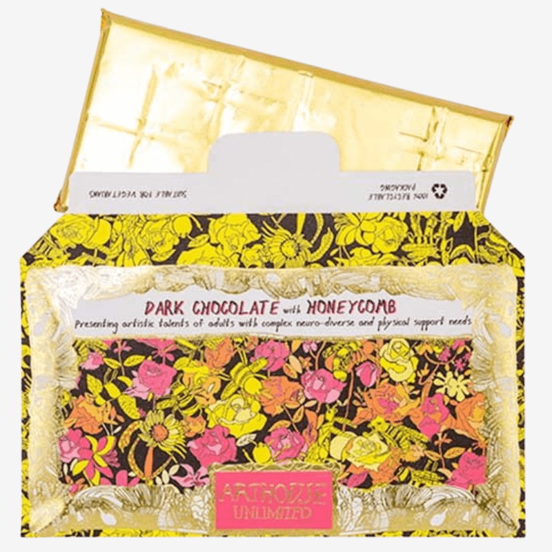 Bee Free Handmade Dark Chocolate with Honeycomb Bar - CHOC063 - Uneeka