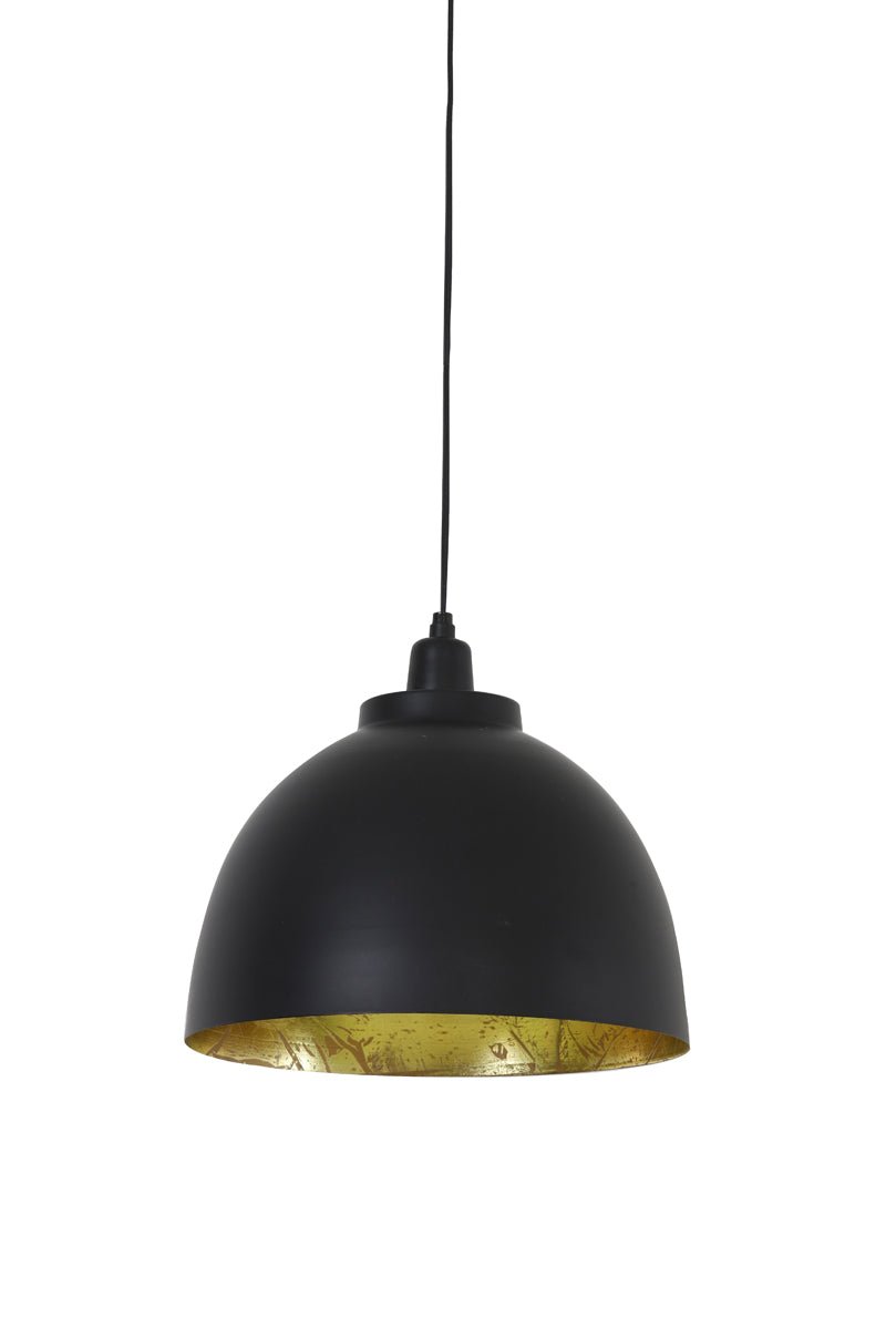 Black And Gold Metal Hanging Lamp - 3036012 - Uneeka