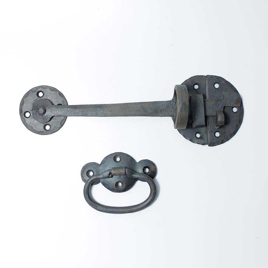 Black Hand Forged Cupboard Catch - 31.328.HFB.200 - Uneeka