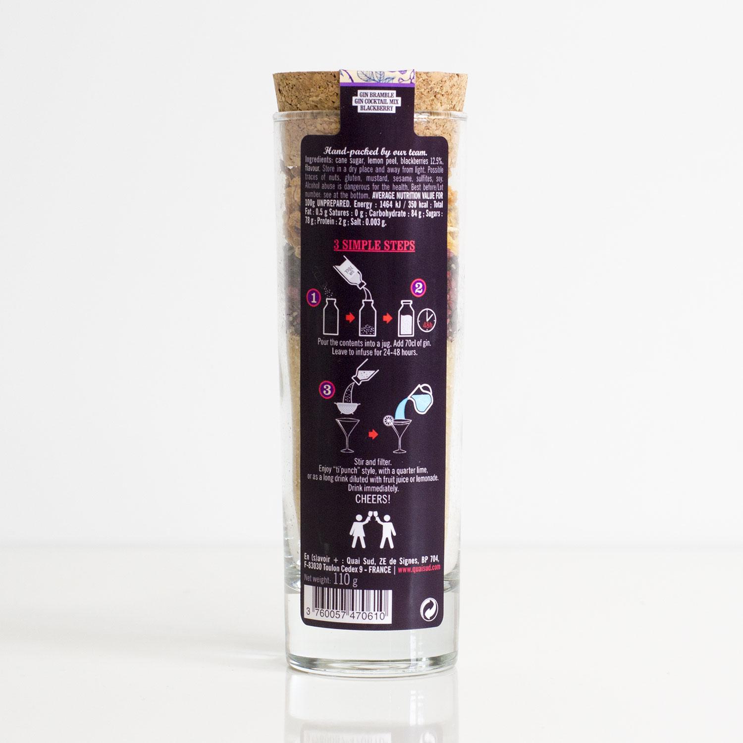 Bramble Flavoured Gin Cocktail Mix - 1CKGBRAM - Uneeka