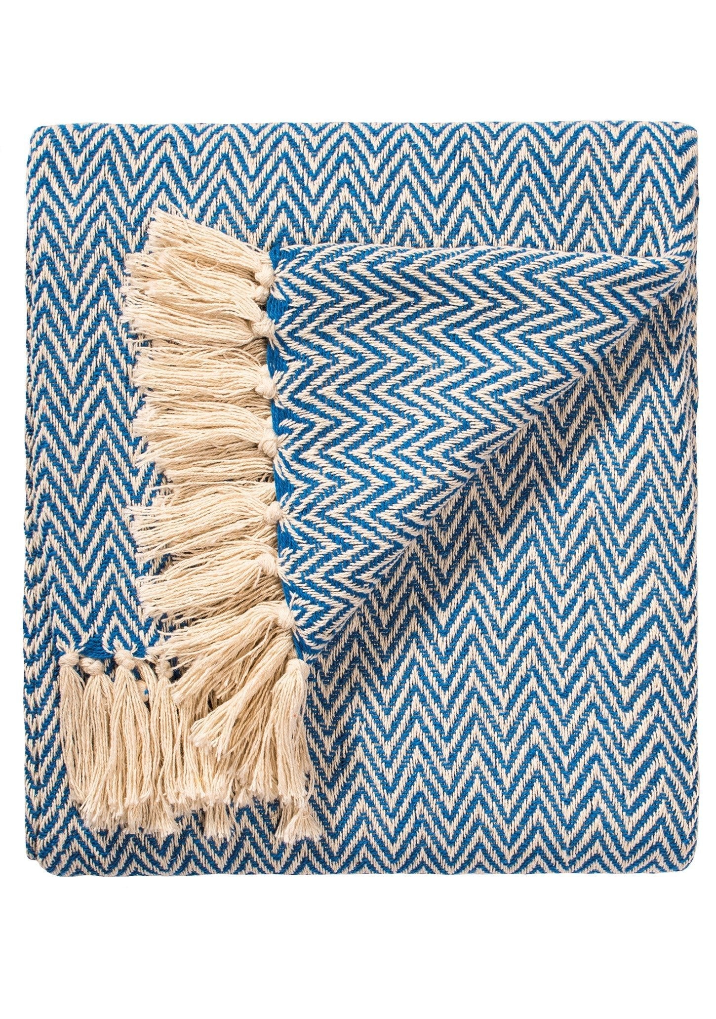 Chevron Pattern Cotton Throw - TH14IND - Uneeka