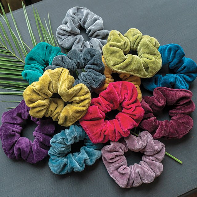 Cotton Velvet Scrunchie - SCR406 - Uneeka