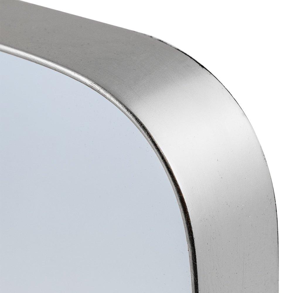 Curved Metallic Silver Mirror - M381 - Uneeka