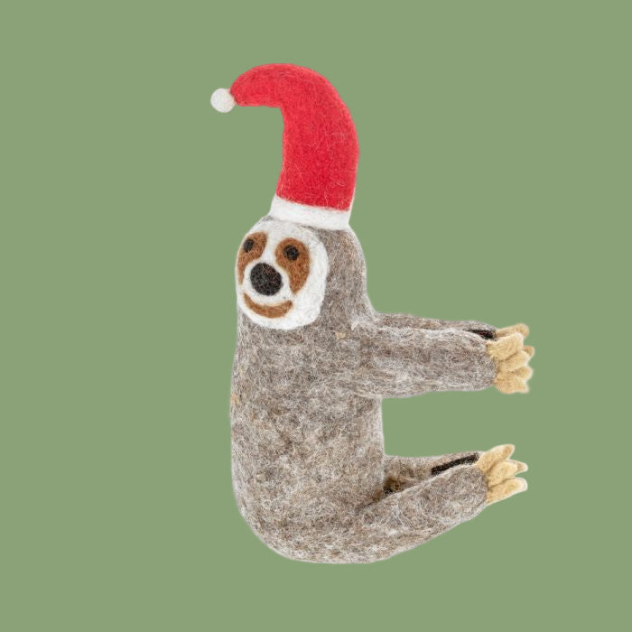 Felt Christmas Sloth Tree Topper - TCCSTT - Uneeka