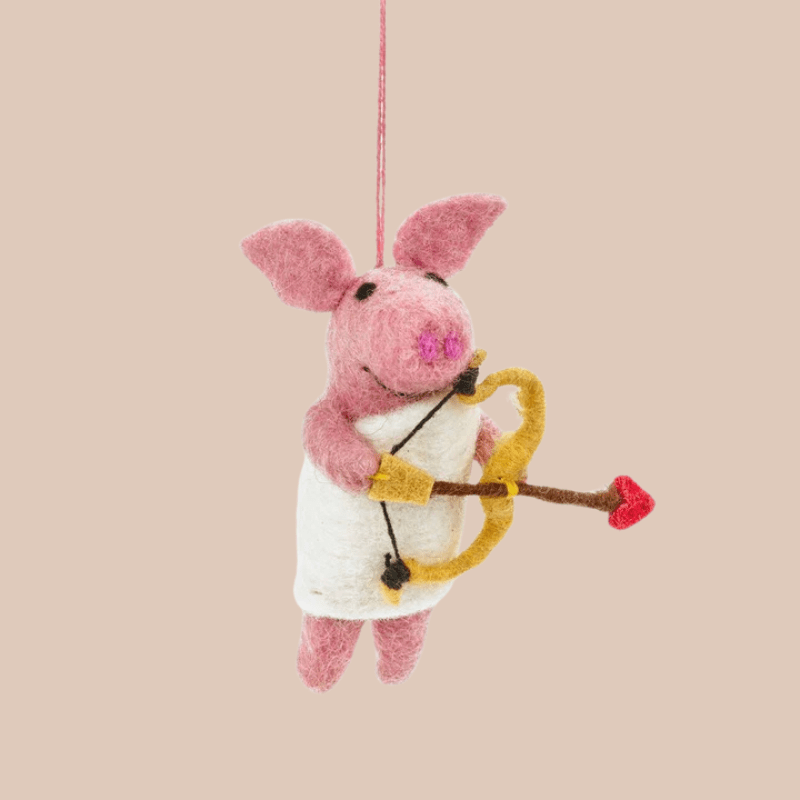 Felt Cupig Cupid Pig - VACP - Uneeka