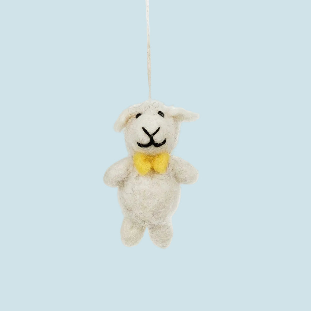 Felt Easter Characters in Bowties - FYEABE3 - SHEEP - Uneeka