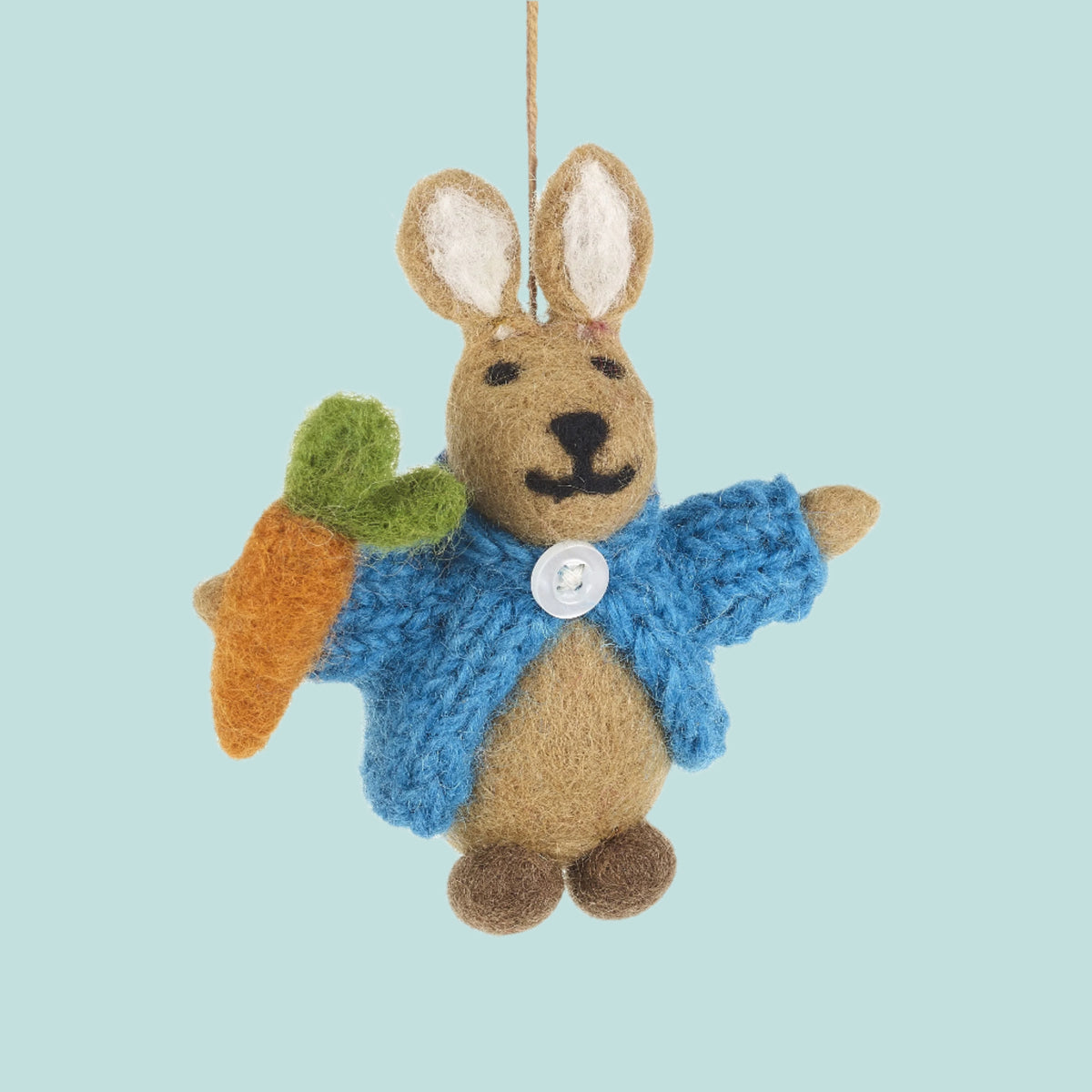 Felt Emily Rabbit And Her Cardigan - WCRBCG - Uneeka