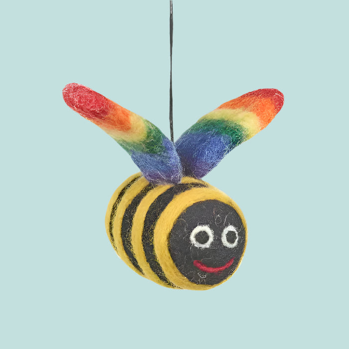 Felt Rainbow Pride Bumblebee - FYRBBEE - Uneeka