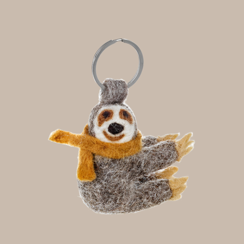 Felt Sloth Keyring - KRSLO - Uneeka