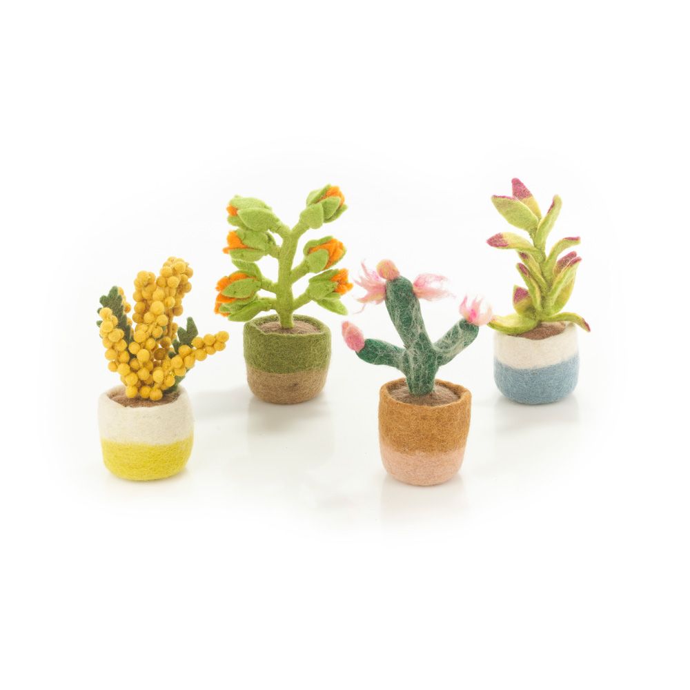 Felt Standing Artificial House Plants - PPCHH - ORANGE - Uneeka
