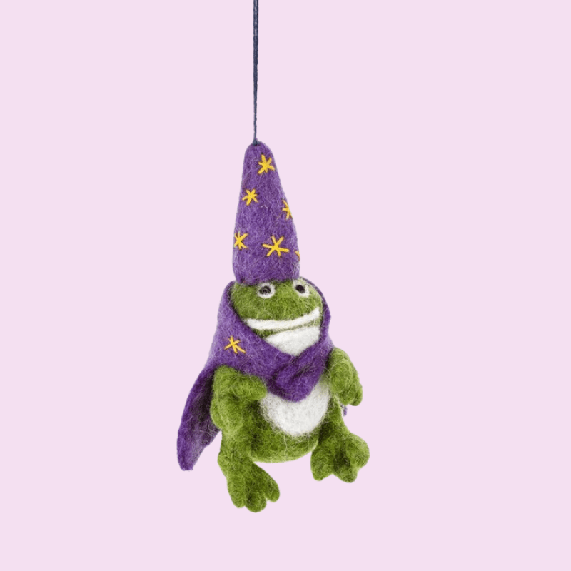 Felt Winston the Wizard Frog - ANHWIZF - Uneeka
