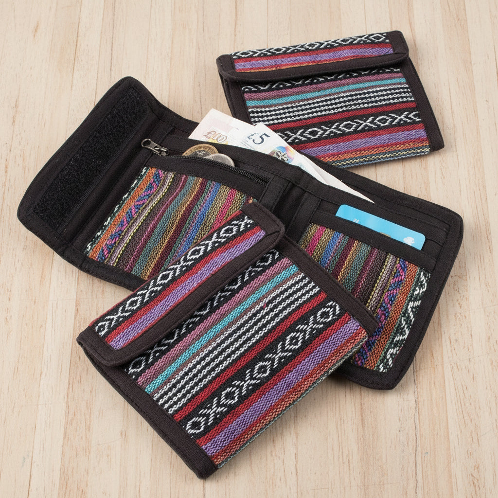 Gheri Fabric Folding Wallet - WA501 - Uneeka