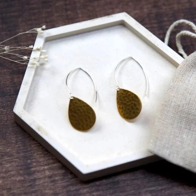 Large Assorted Shape Brass Earrings - LB009 - Uneeka
