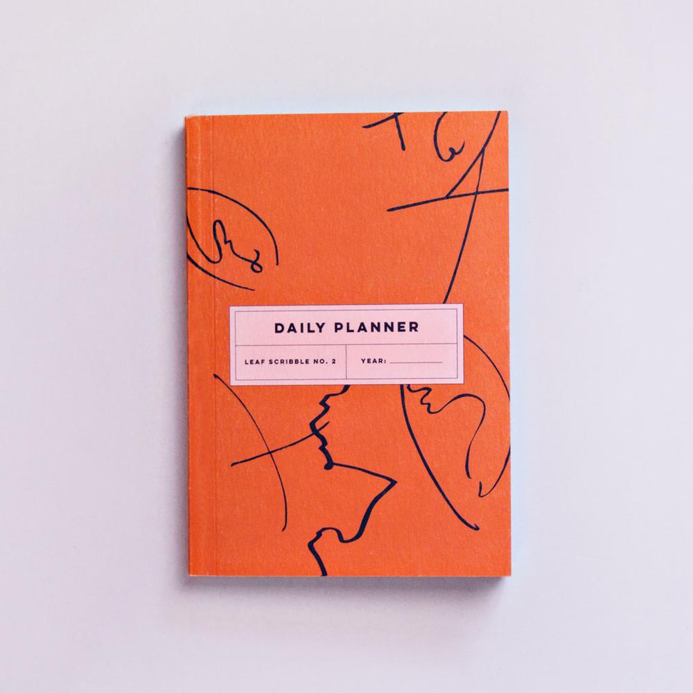 Leaf Scribble No.2 Daily Planner - DP003 - Uneeka
