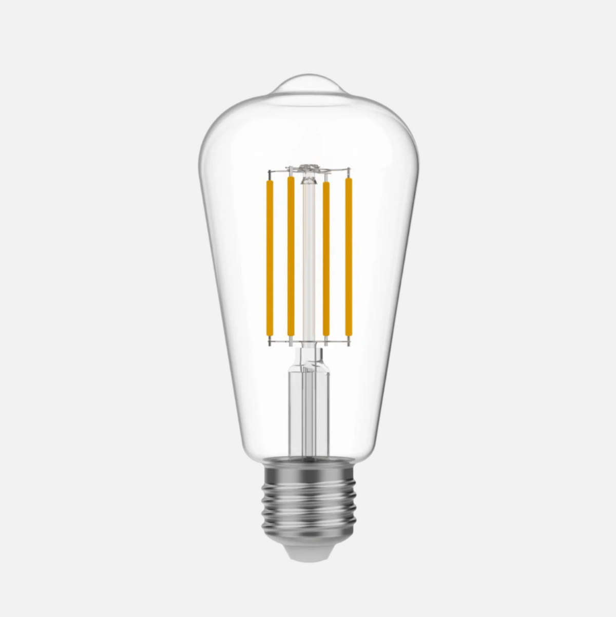LED Clear Edison ST64 7W E27 Dimmable Bulb - BB - T02 - Uneeka
