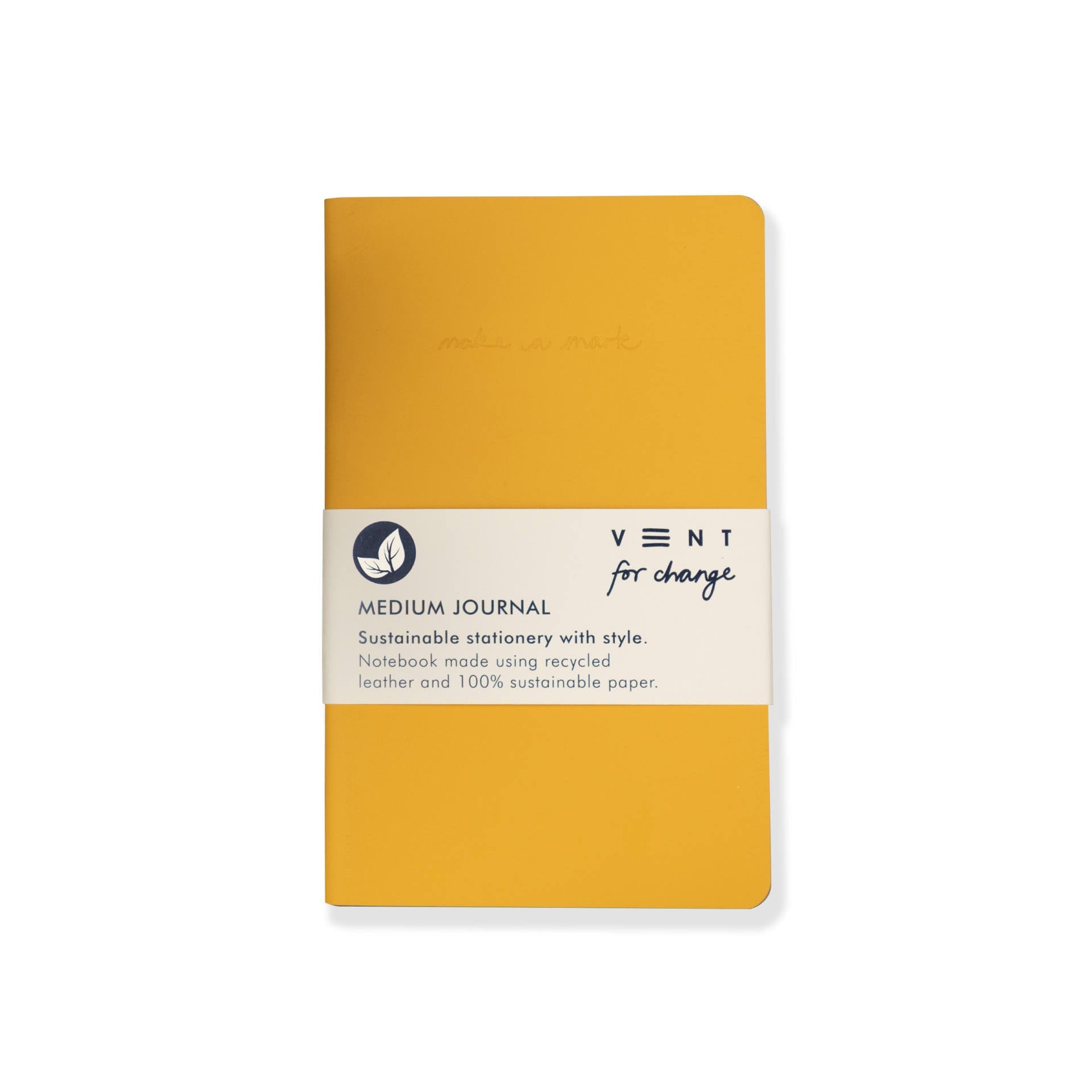 Make a Mark' A5 Medium Leather Notebook - 103 - Uneeka