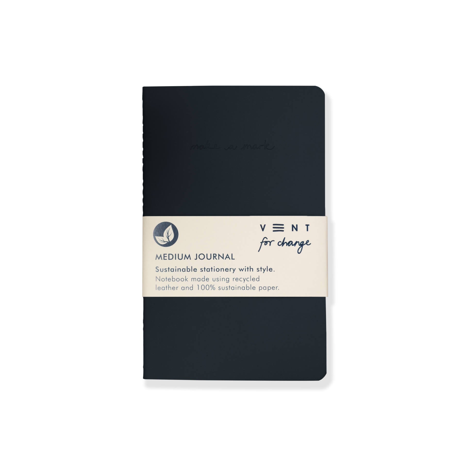 Make a Mark' A5 Medium Leather Notebook - 100 - Uneeka