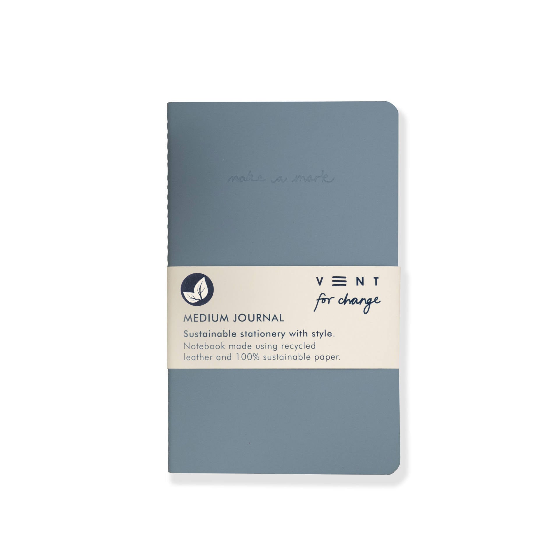 Make a Mark' A5 Medium Leather Notebook - 102 - Uneeka