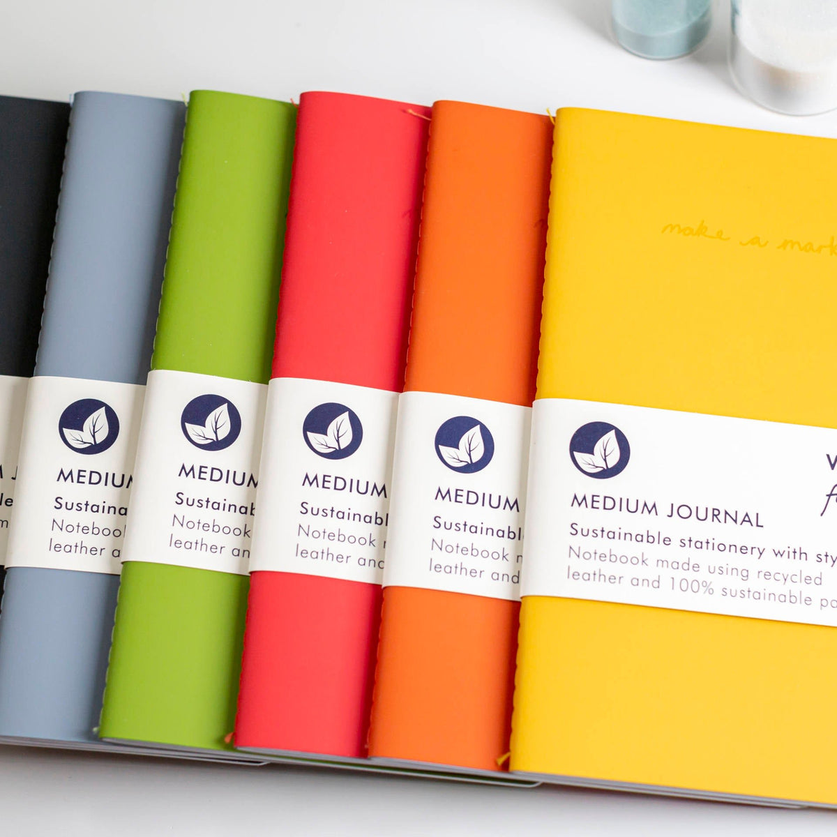 Make a Mark' A5 Medium Leather Notebook - 102 - Uneeka