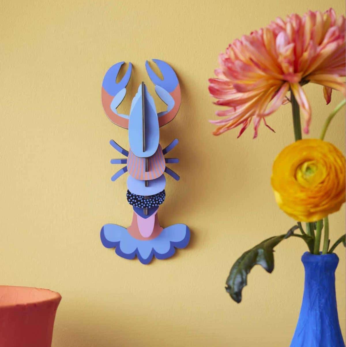 Small Blue Lobster Cardboard Model - TTM225 - Uneeka