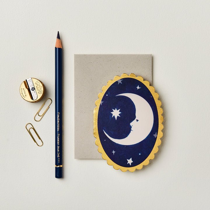Mini Oval Moon Card - WAN MC11 - Uneeka