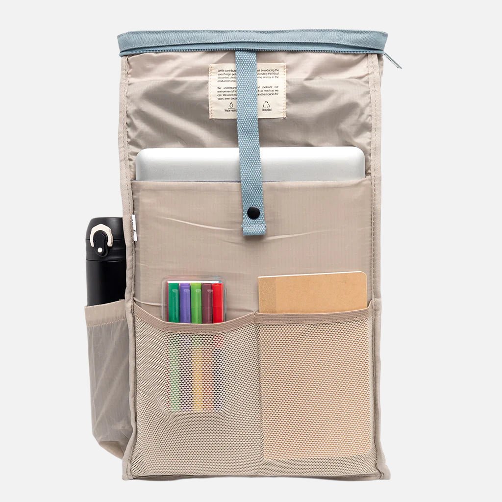 Mini Roll Top Single Clip Recycled Plastic Backpack - 8435382610967 - Uneeka