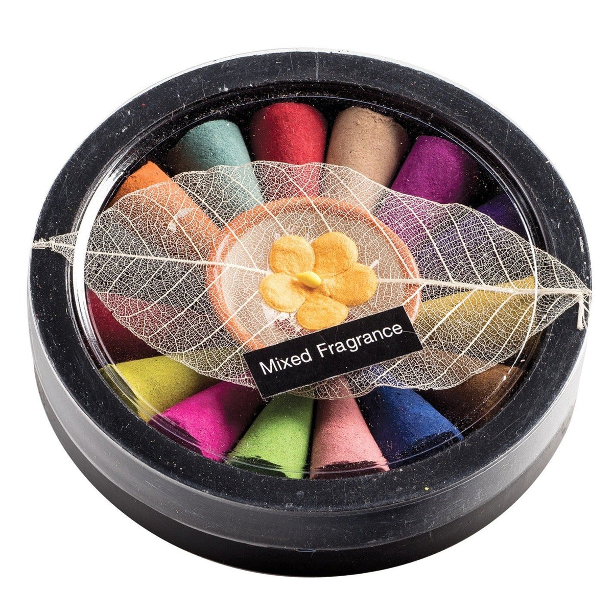 Mixed Fragrance Incense Cones Set with Holder - IB16 - Uneeka