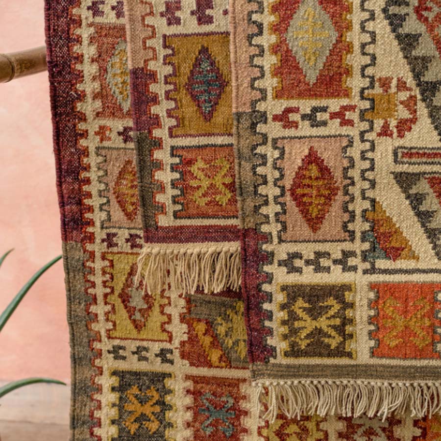 Narayan Handloom Kilim Rug - R53128 - Uneeka