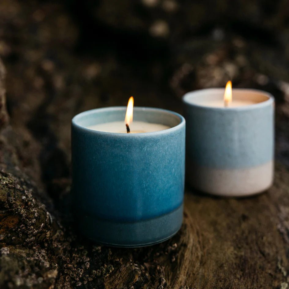 St Eval Sea & Shore Ceramic Pot Candle Sea Salt - F01512 - Uneeka