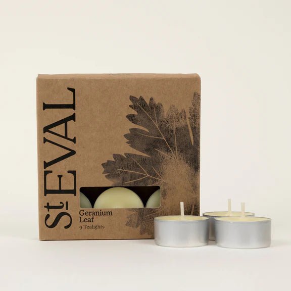 St Eval Tealights Geranium Leaf - F01397 - Uneeka