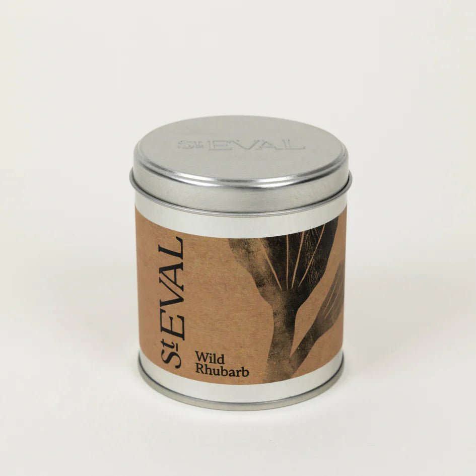 St Eval Tin Candle Wild Rhubarb - F01461 - Uneeka