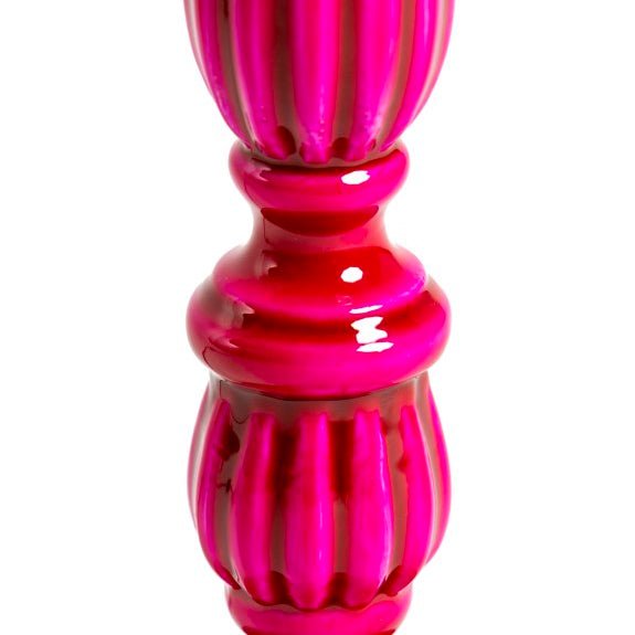 Ornate Glossed Wood Table Lamp With Shade - RJS13 - Uneeka