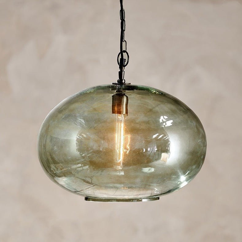 Otoro Green Smoke Glass Pendant - OP2601 - Uneeka