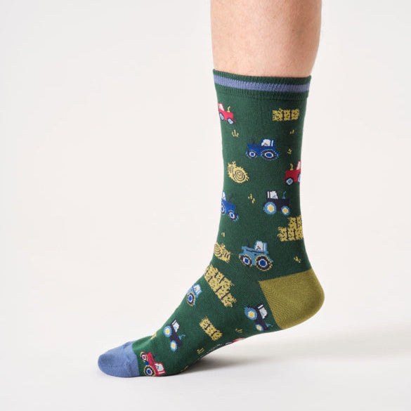 Thought Farming Organic Cotton Socks - TA697C Dark Green - Uneeka