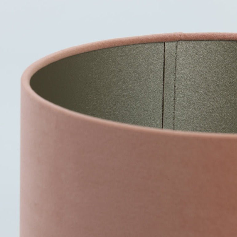 Peach Velvet Lamp Shade - 2220601 - Uneeka