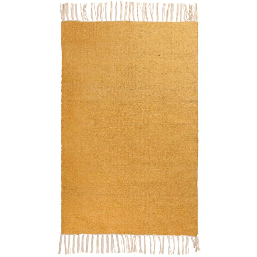 Plain Recycled Yarn 60 x 90 Rug - R18023OG - Uneeka