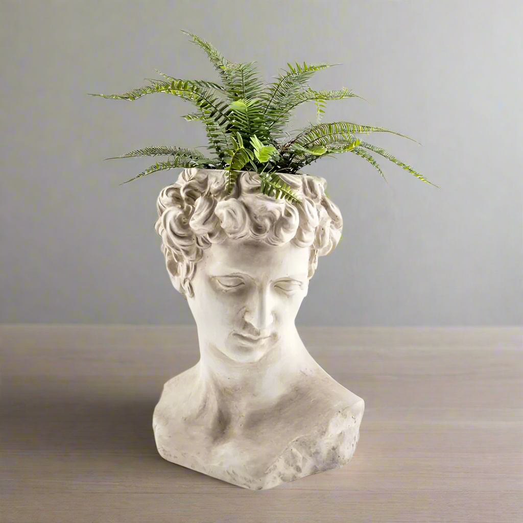 Stone Effect Bust David Planter - CRT51 - Uneeka