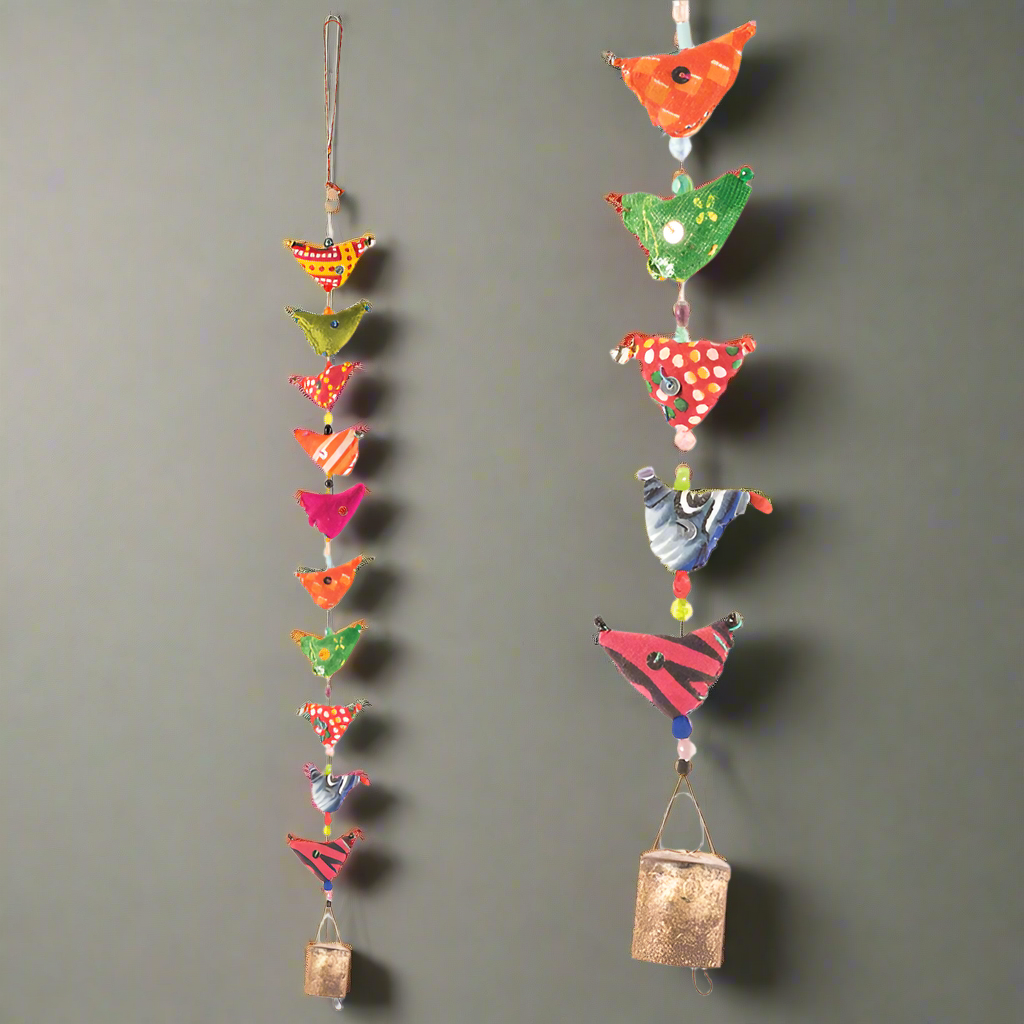 Decorative String of 10 Indian Birds - STR17 - Uneeka