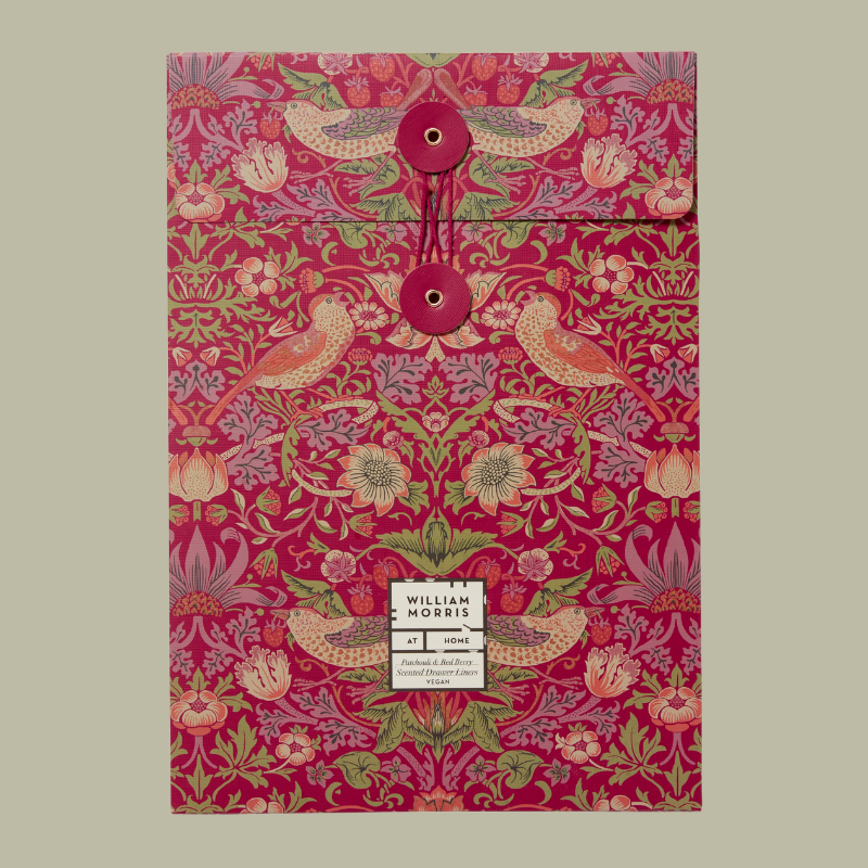 Strawberry Thief Fragranced Drawer Liners - FG2454 - Uneeka