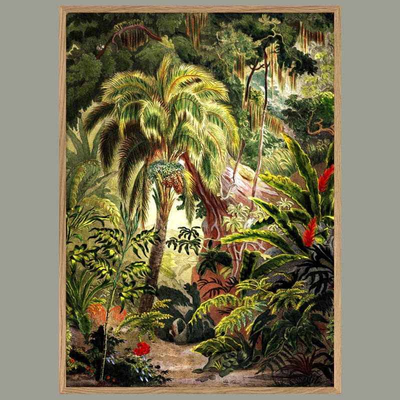 Lush Jungle Scenery Framed Art Print - OFP 100x140 6104 - Uneeka