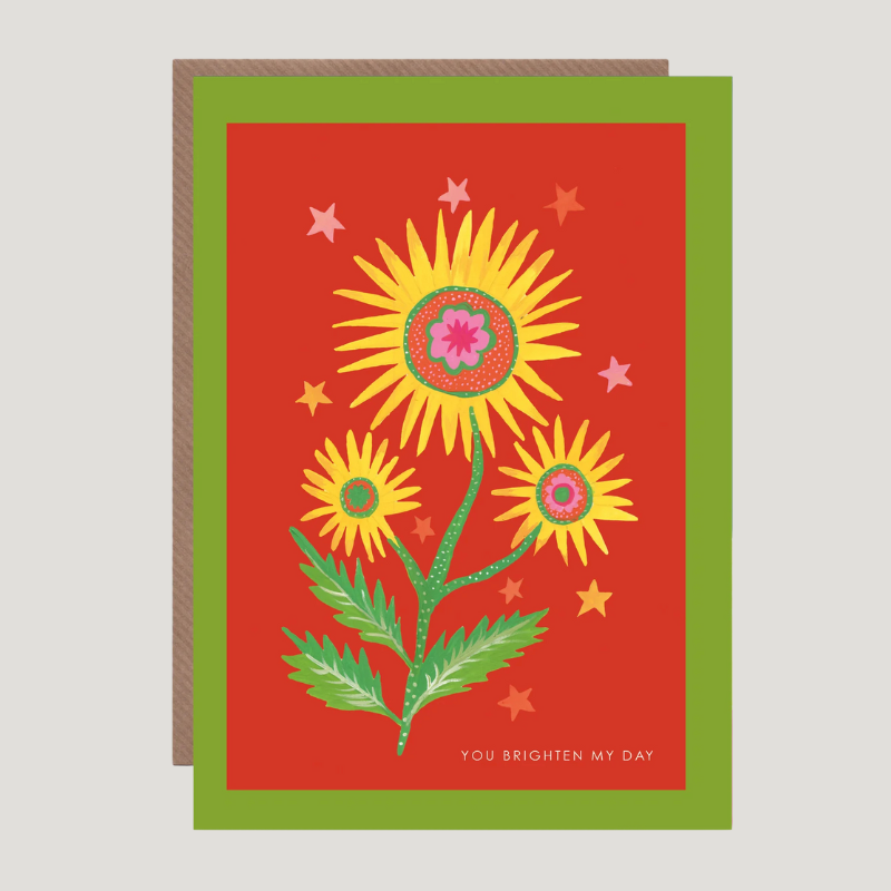 Brighten My Day Greetings Card - HCWB425 - Uneeka
