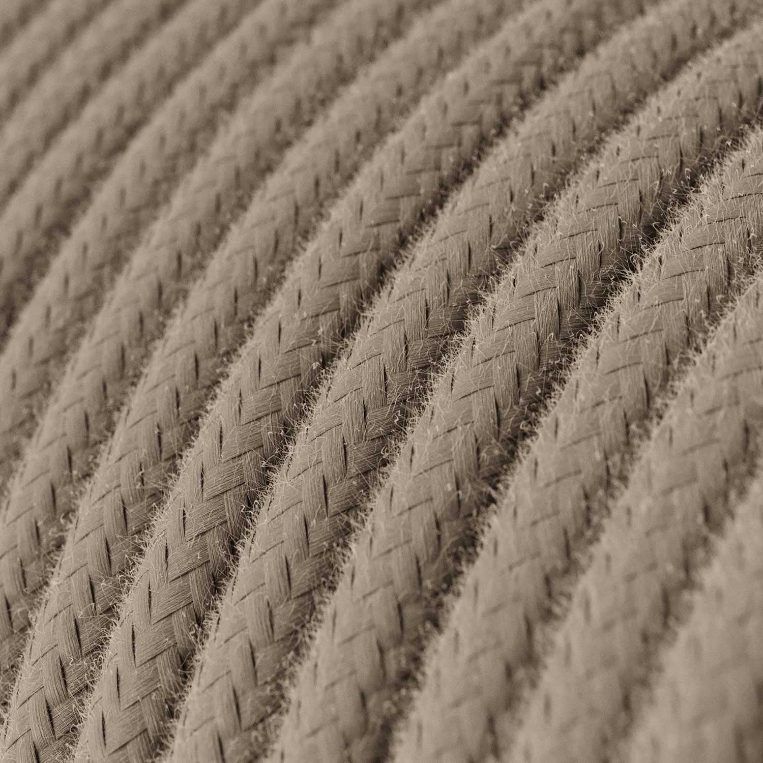 Round 3 Core Electric Cable Covered by Cotton in Dove - XZ3RC43 - Uneeka