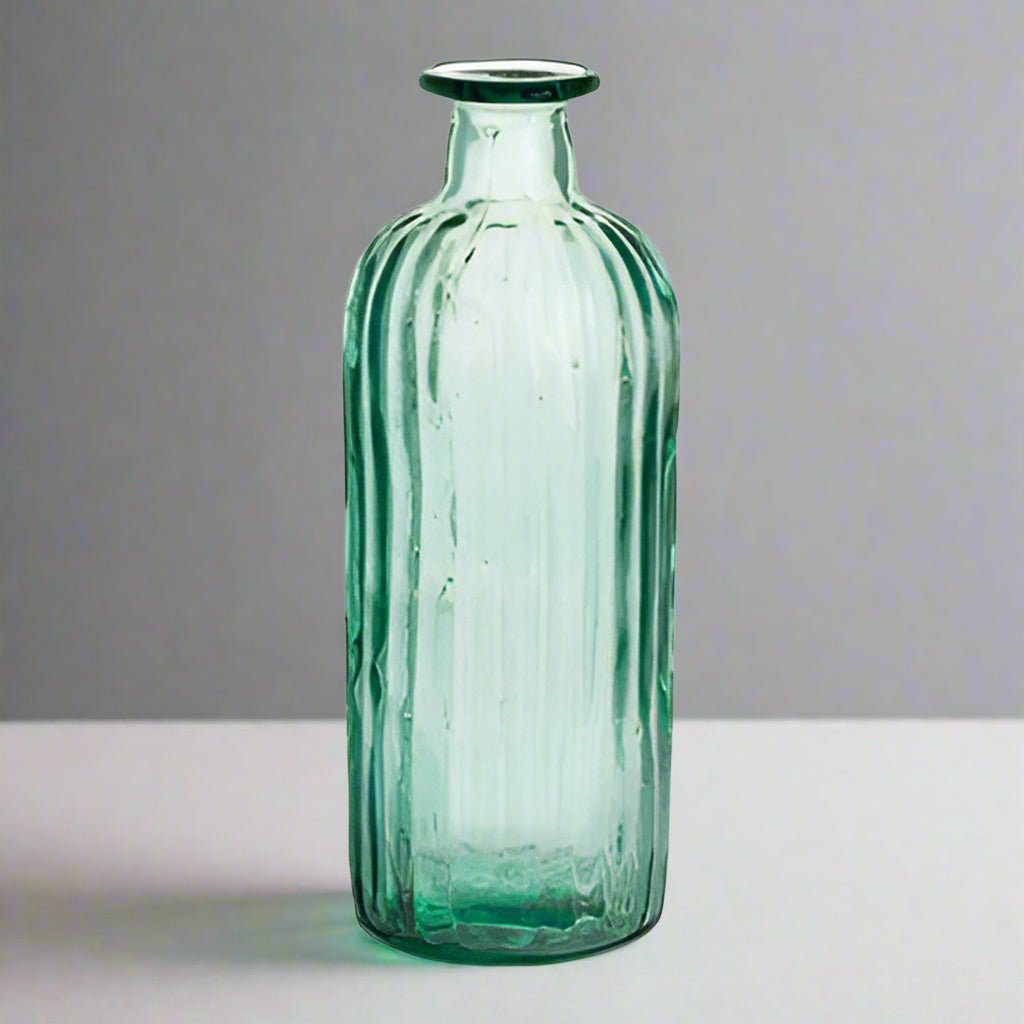 Rustic Recycled Glass Bottle Vase - CV17001 - Uneeka