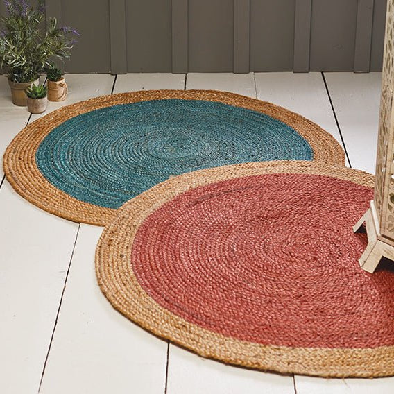 Simple Coloured Jute Rug - R73120TR - Uneeka