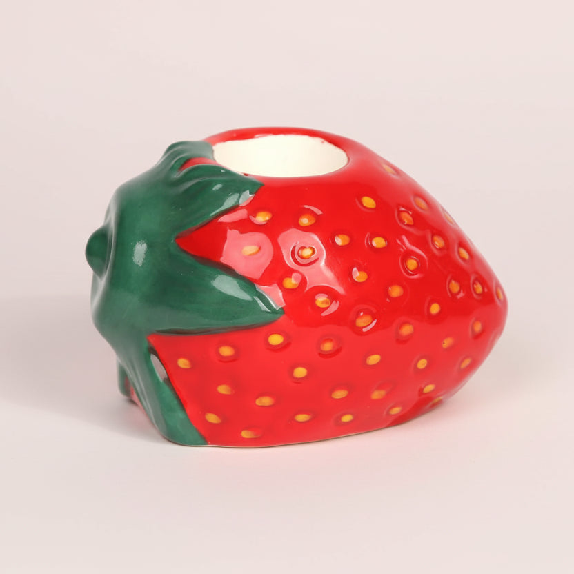 Strawberry Ceramic Candle Stick Holder - CSHOP - HOLD - CER - STRAW - Uneeka