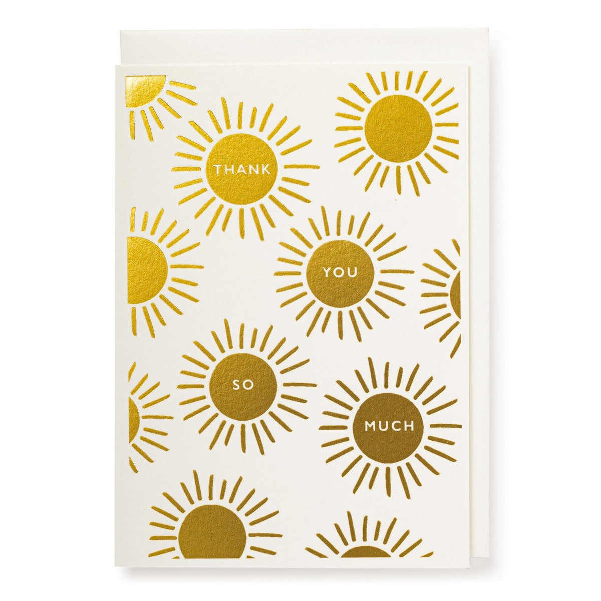 Thank You Golden Suns Mini Card - APS303 - Uneeka