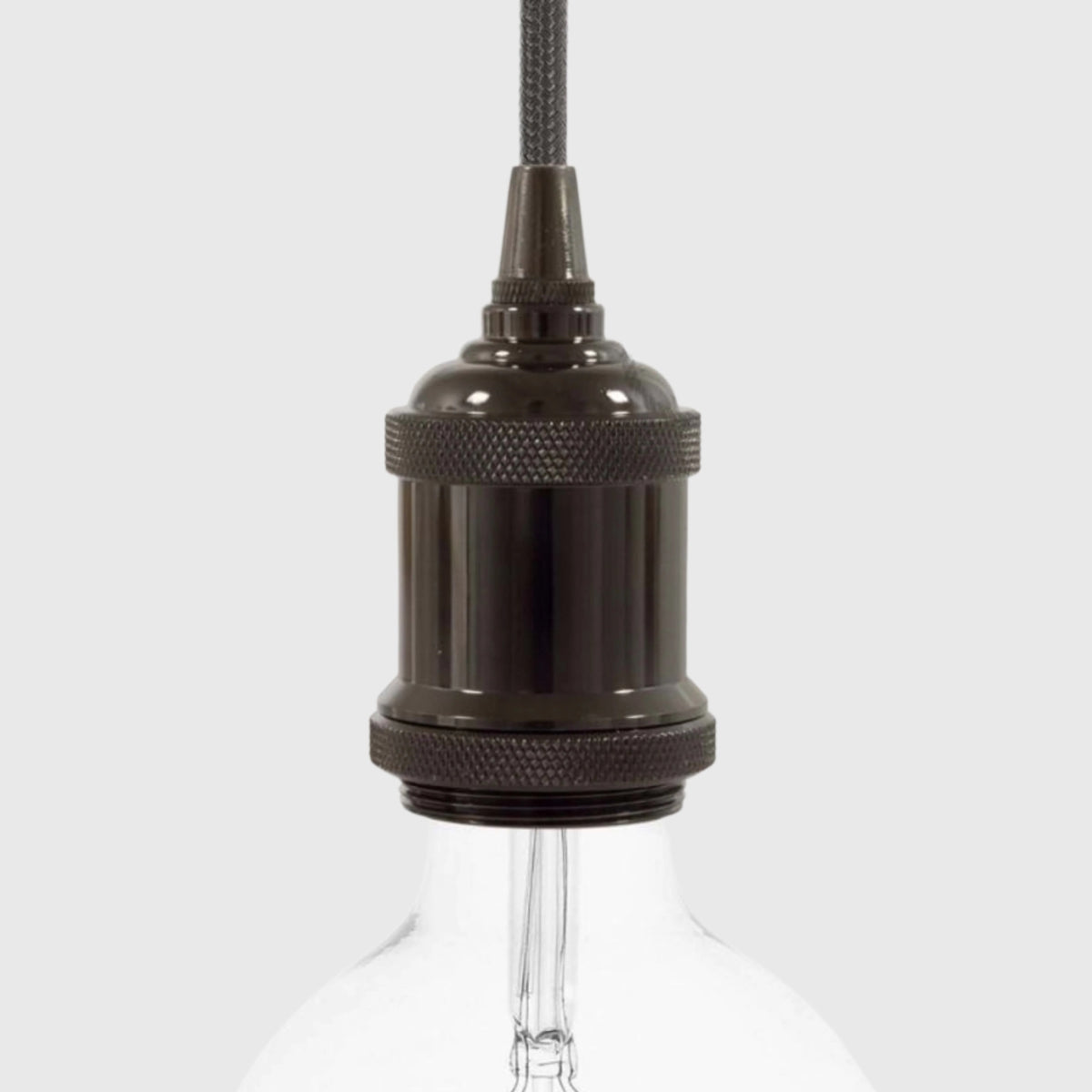 Vintage Aluminium E27 Lamp Holder Kit - KBL27ALBR - Uneeka